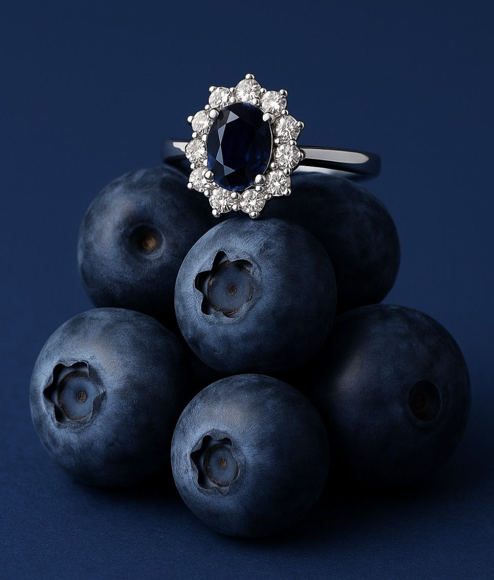 Blue gemstone ring